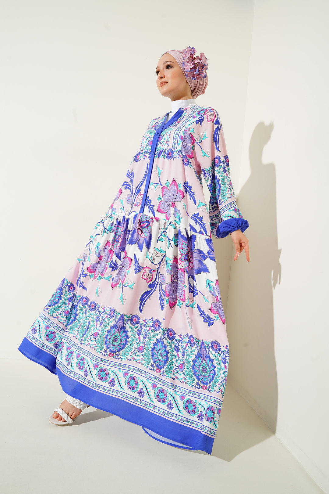 Bigdart 2423 Robe de mode authentique pour le hijab - d.Bleu marine