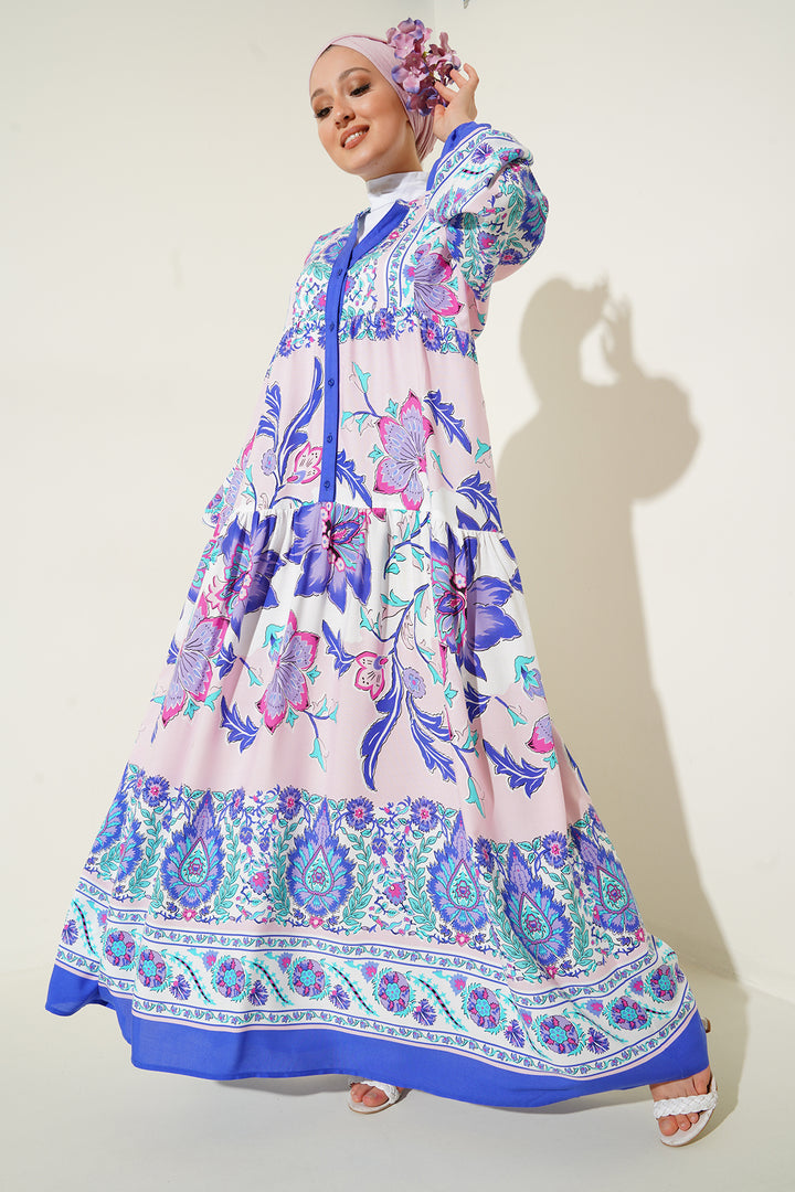 Bigdart 2423 Robe de mode authentique pour le hijab - d.Bleu marine