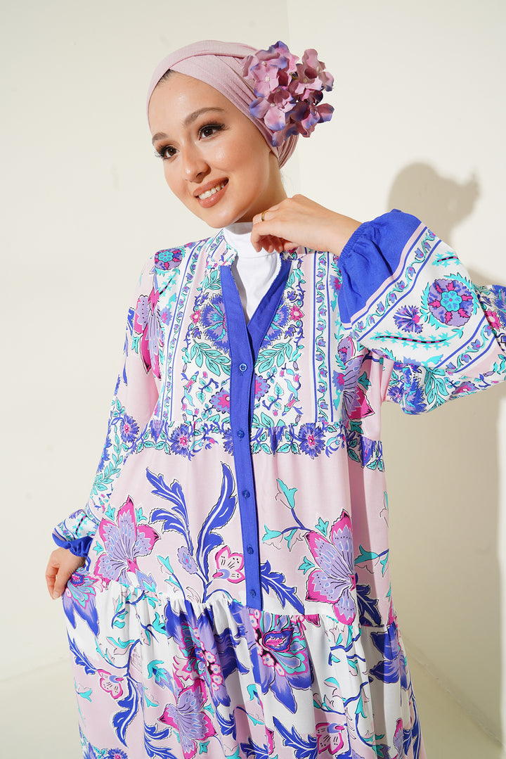Bigdart 2423 Robe de mode authentique pour le hijab - d.Bleu marine