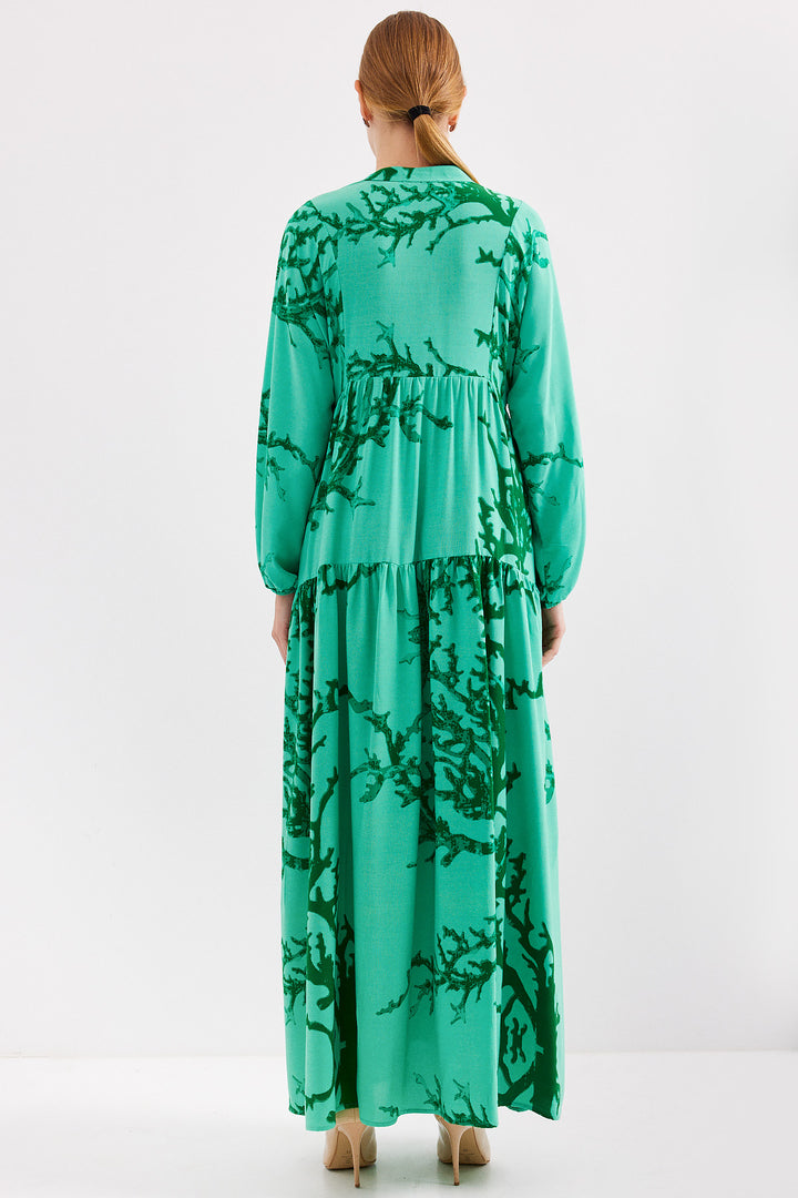 Bigdart Robe Modeste en Viscose Vert Foncé 2423