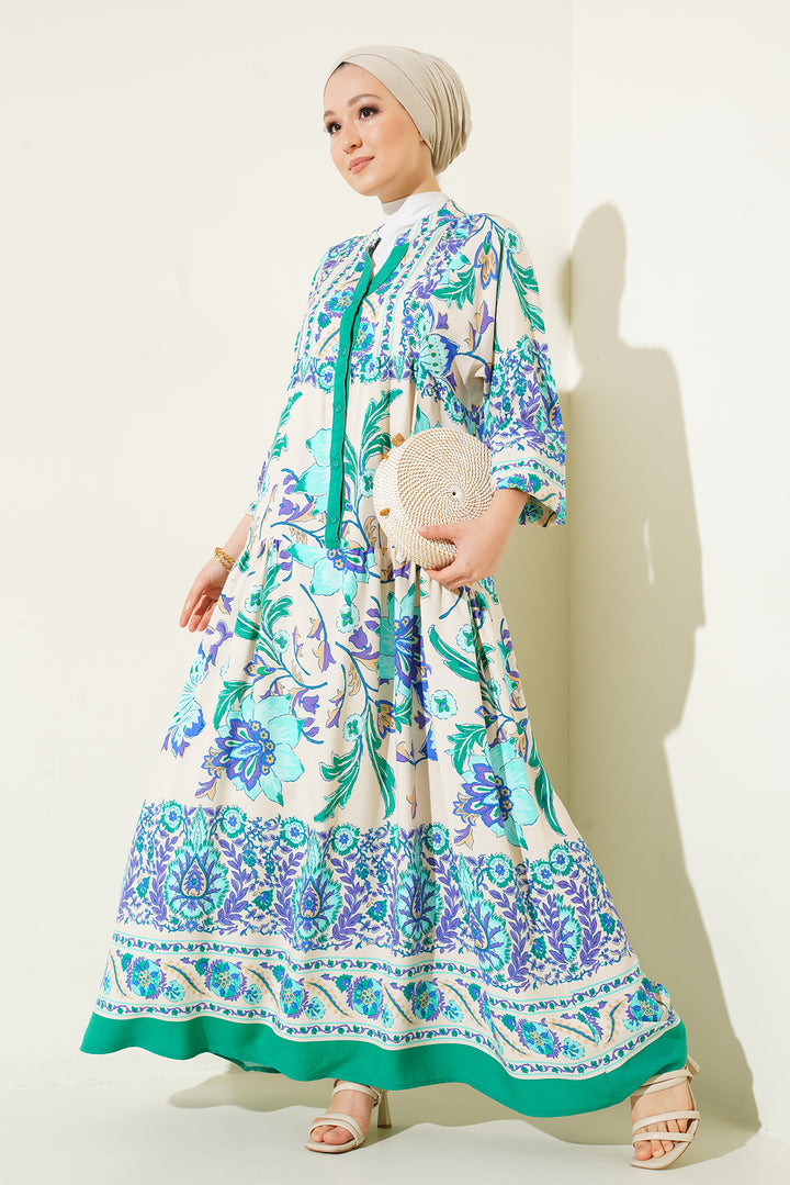 Bigdart 2423 Robe de mode authentique - m. Vert