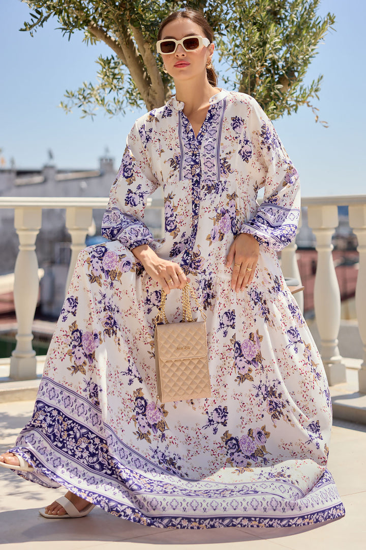 Bigdart Robe de Prêt-à-Porter à Motifs 2423 - Violet