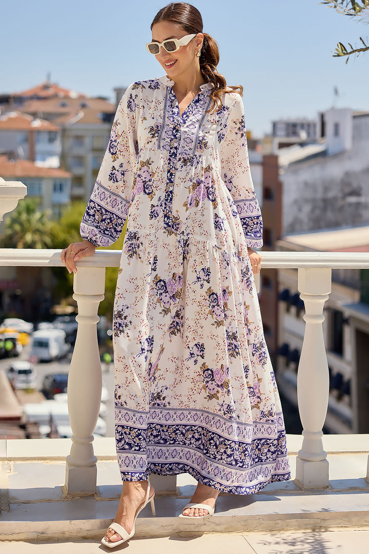 Bigdart Robe de Prêt-à-Porter à Motifs 2423 - Violet