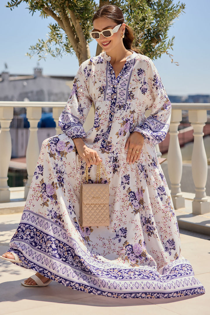 Bigdart Robe de Prêt-à-Porter à Motifs 2423 - Violet