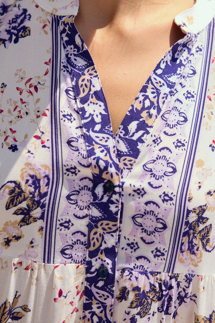 Bigdart Robe de Prêt-à-Porter à Motifs 2423 - Violet