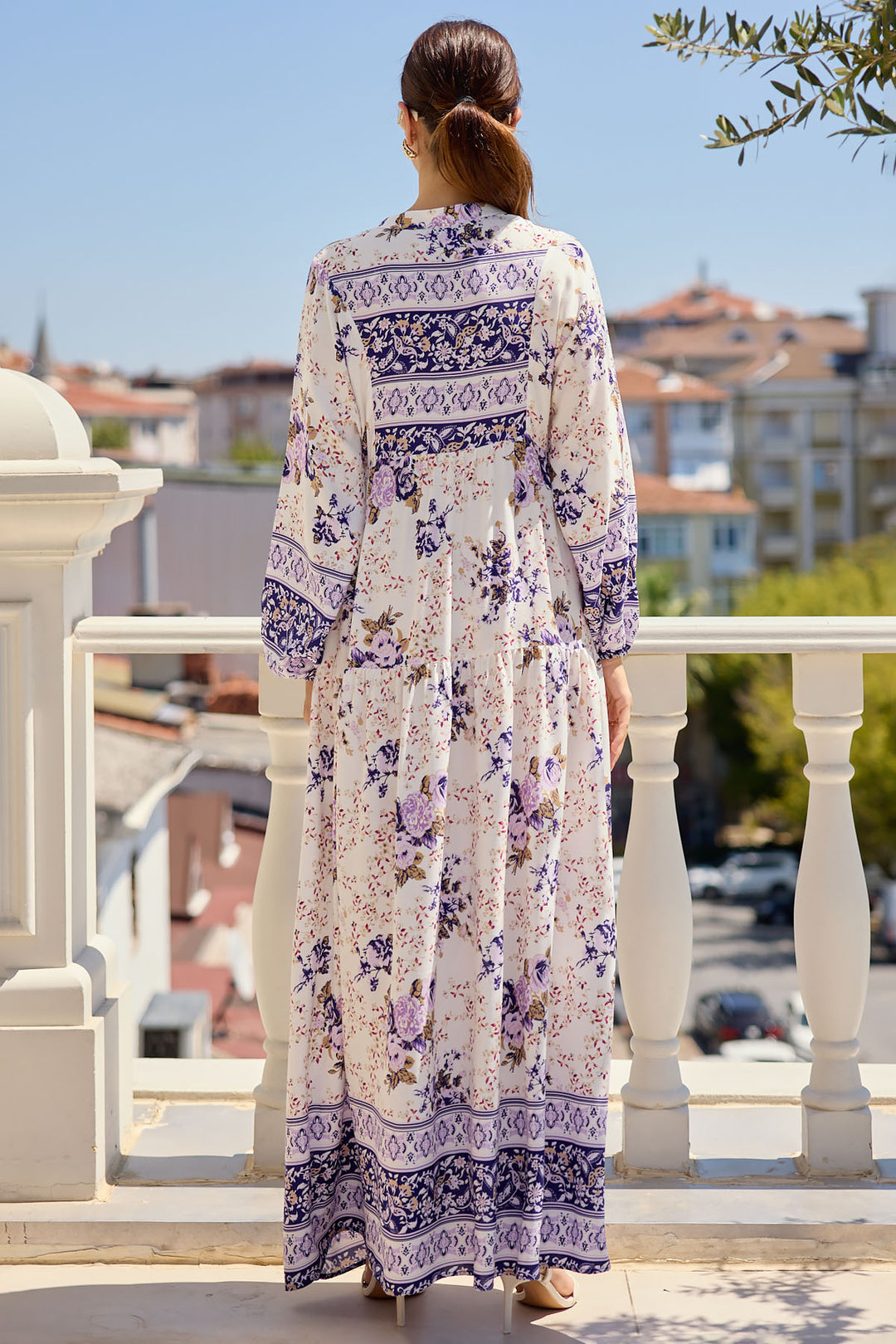 Bigdart Robe de Prêt-à-Porter à Motifs 2423 - Violet