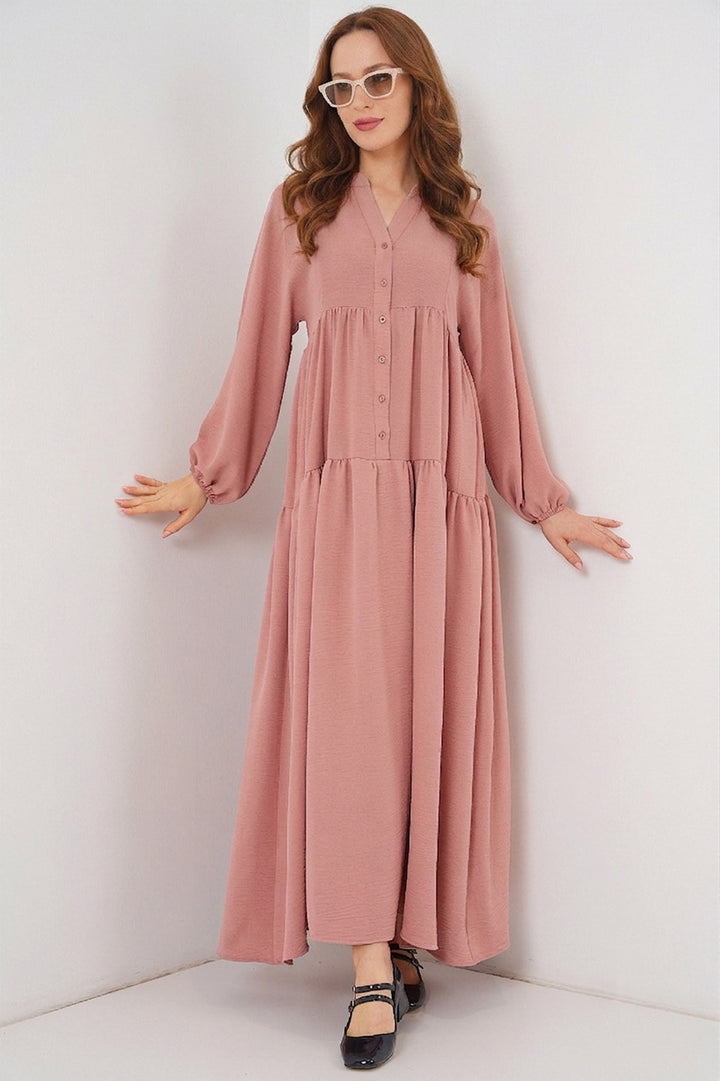 Bigdart 2423 Robe de mode authentique - Rose