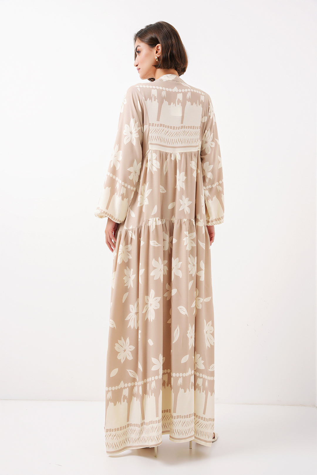 Bigdart 2423 Robe Modeste Imprimée Authentique - Vison