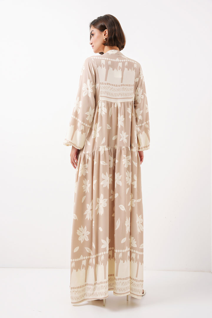 Bigdart 2423 Robe Modeste Imprimée Authentique - Vison