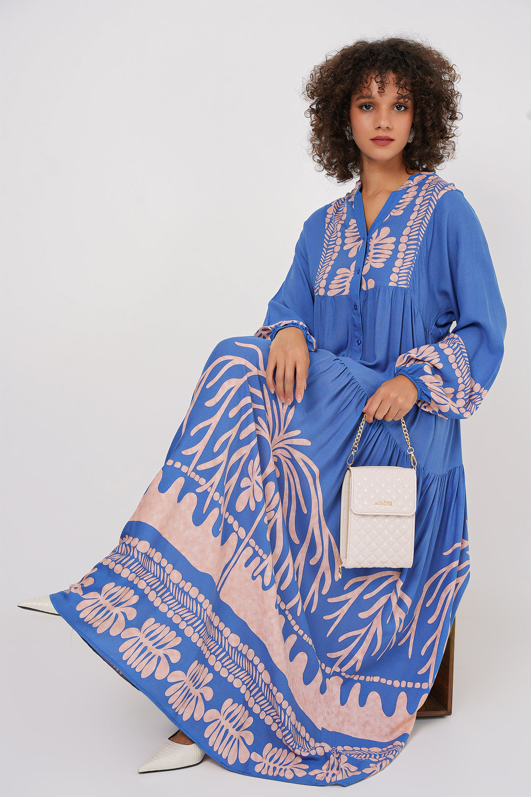 Bigdart Robe modeste à motifs authentiques 2423 - y.Indigo