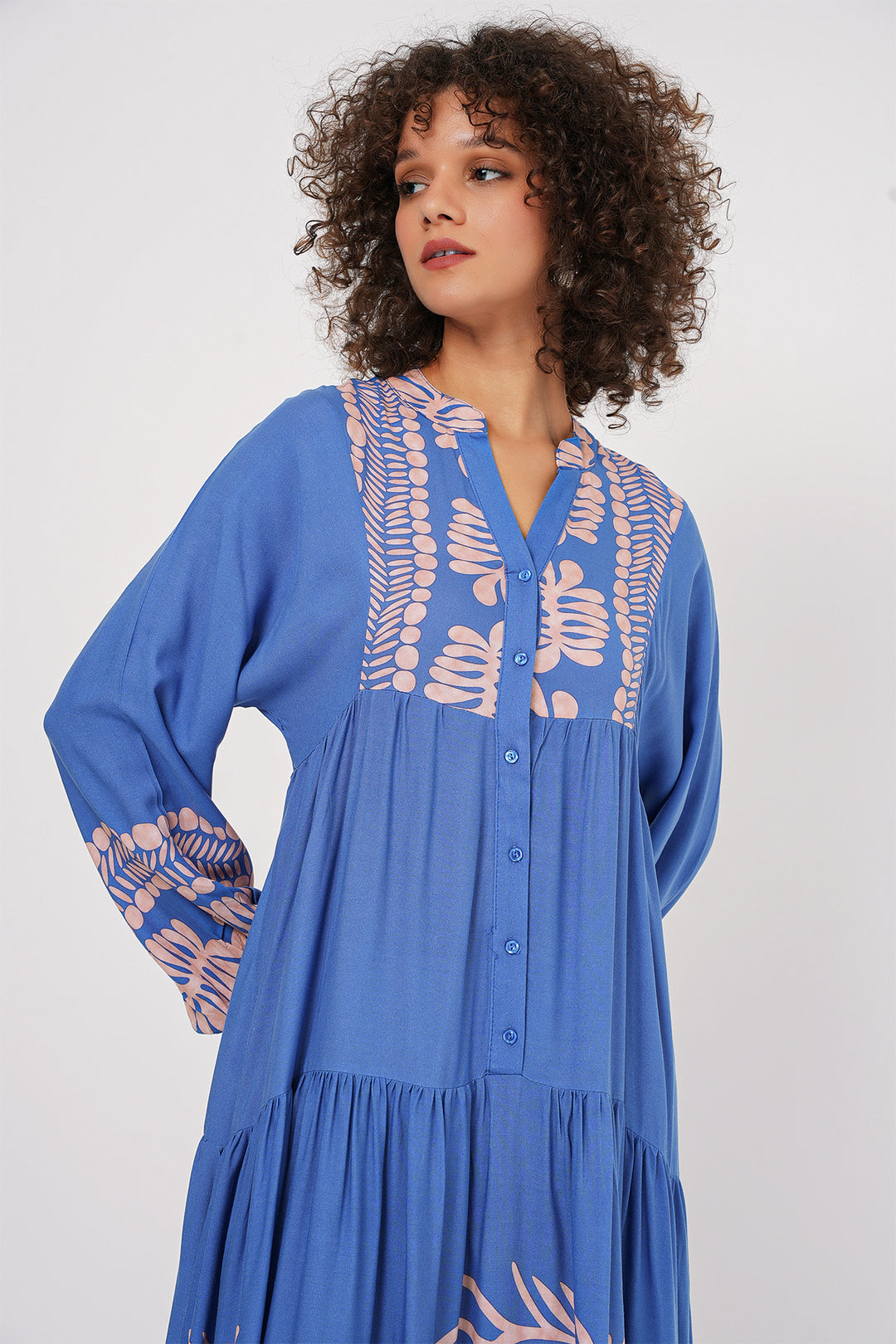 Bigdart Robe modeste à motifs authentiques 2423 - y.Indigo