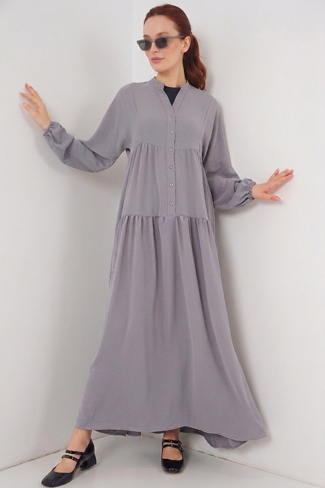 Bigdart 2423 Robe de mode authentique - Anthracite