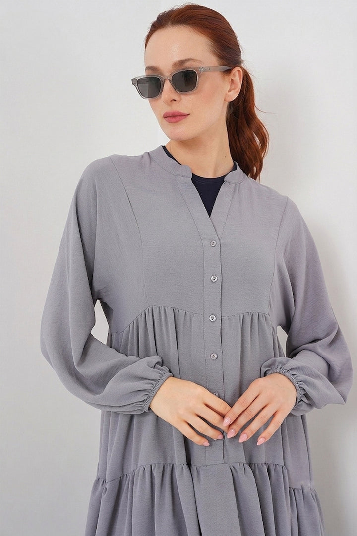 Bigdart 2423 Robe de mode authentique - Anthracite