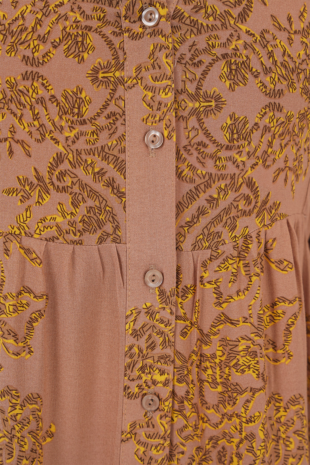 Bigdart Robe Modeste à Motif Vison Gold 2423 - b. Brique