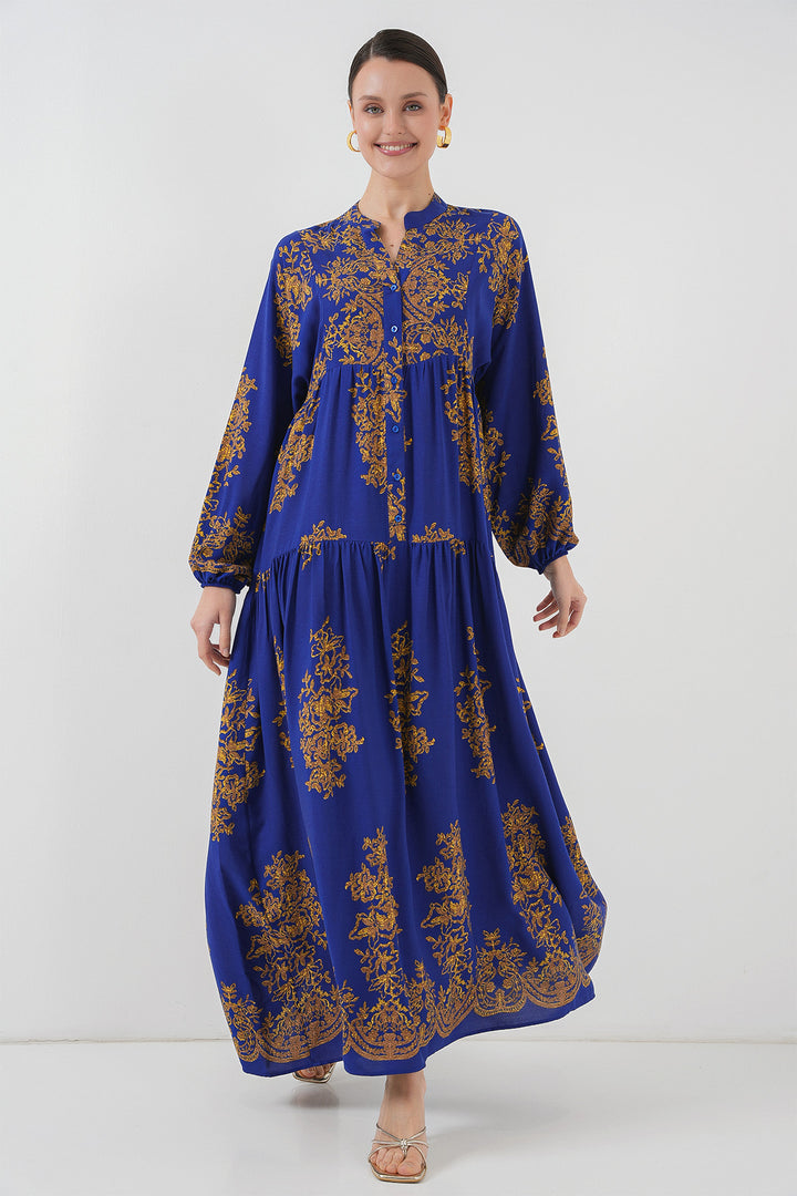 Bigdart Robe de hijab à motif doré 2423
