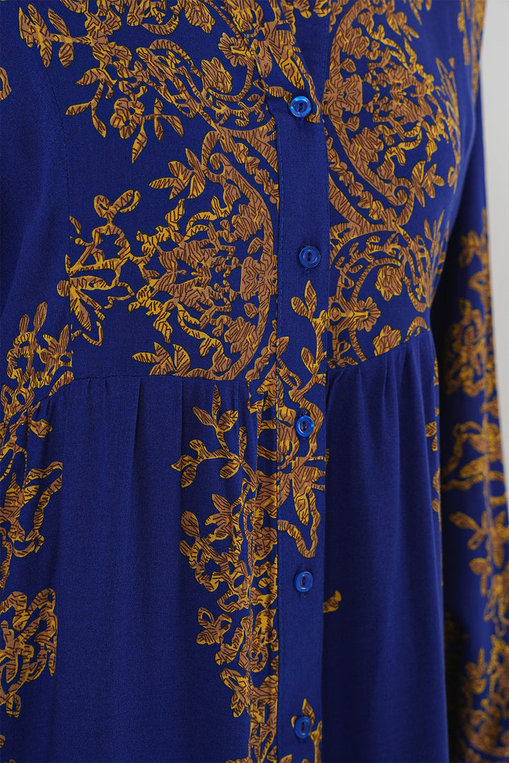 Bigdart Robe de hijab à motif doré 2423