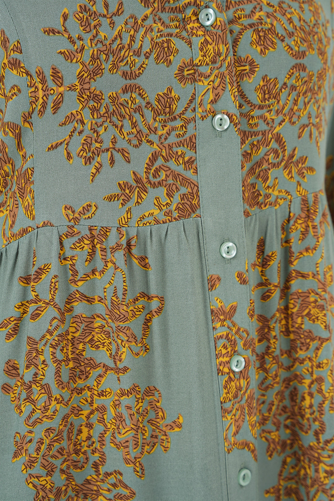 Bigdart Robe modeste à motifs Mint Gold 2423 - Bleu