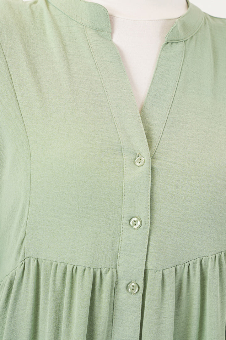 Bigdart 2423 Robe de mode authentique de hijab - e.Vert