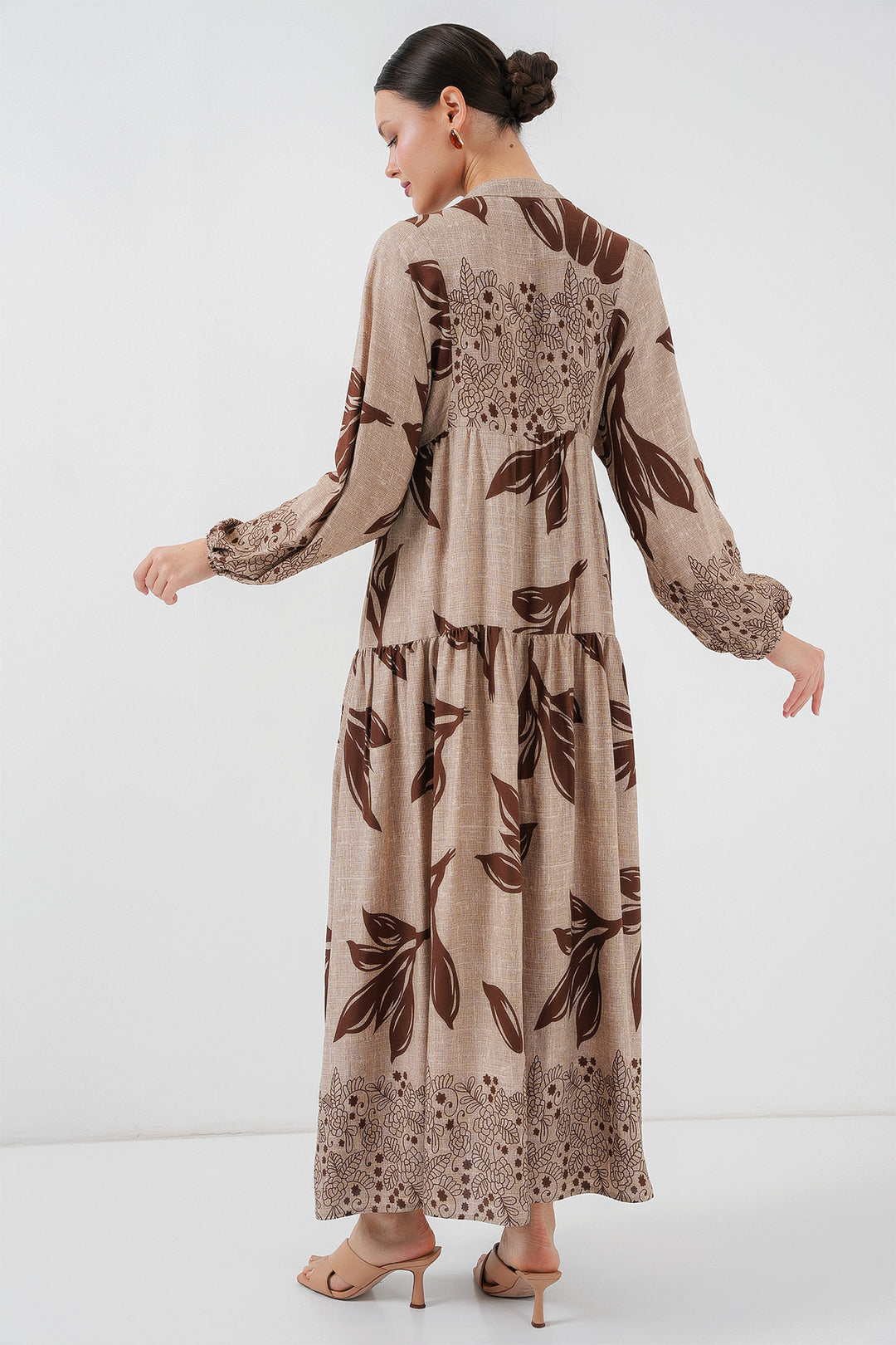 Bigdart 2423 Robe de mode authentique pour le hijab - f.Beige