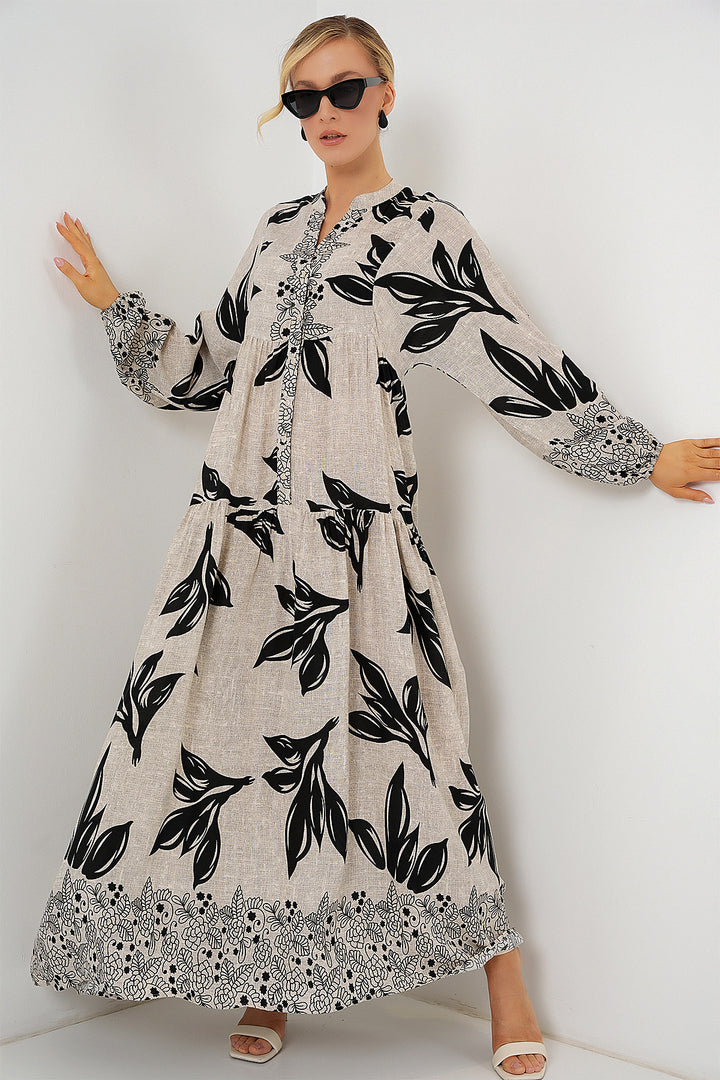 Bigdart Robe de Prêt-à-Porter à Motifs 2423 - f.Griss