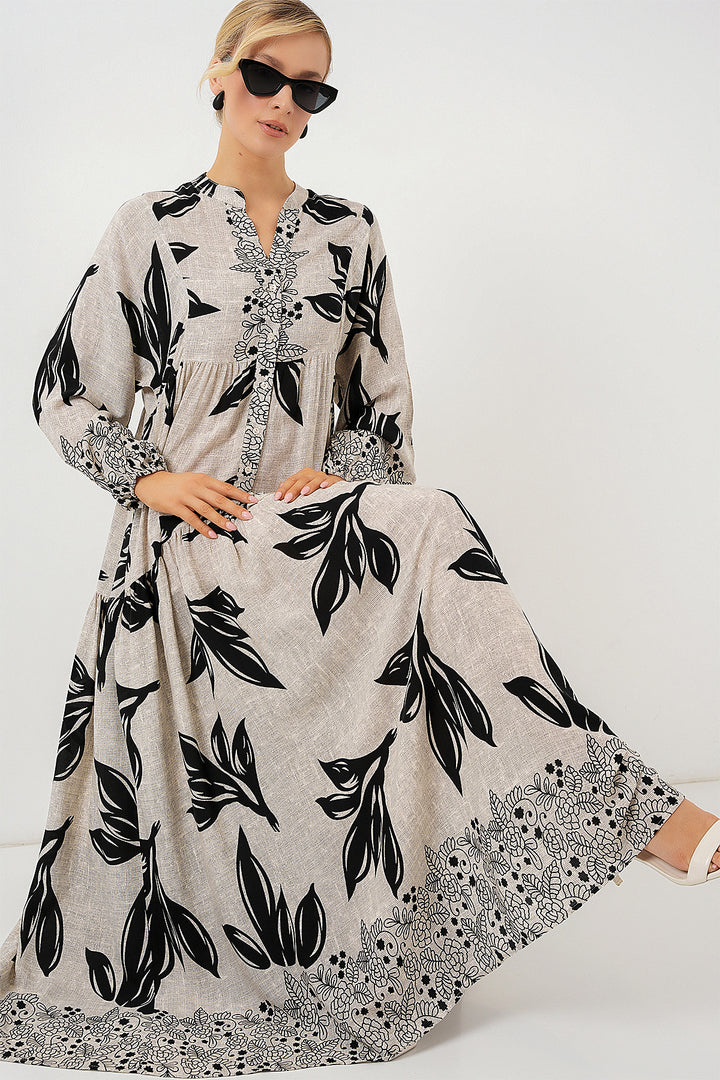 Bigdart Robe de Prêt-à-Porter à Motifs 2423 - f.Griss