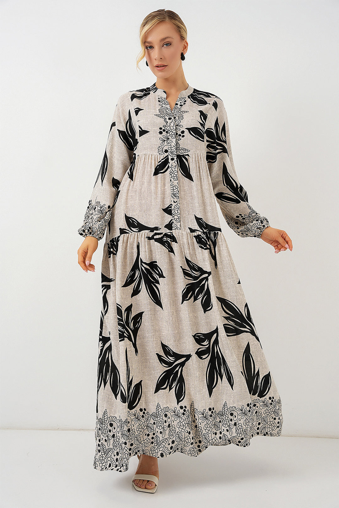 Bigdart Robe de Prêt-à-Porter à Motifs 2423 - f.Griss