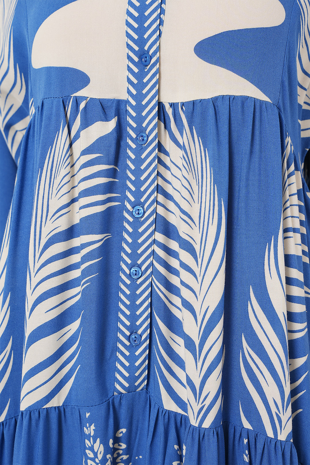 Bigdart Robe de hijab à motifs authentiques 2423 - h. Indigo