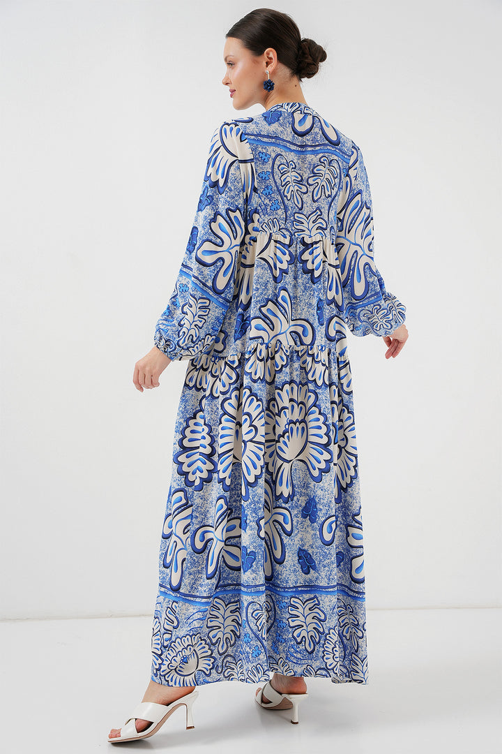 Bigdart 2423 Robe de mode authentique pour le hijab - Bleu marine