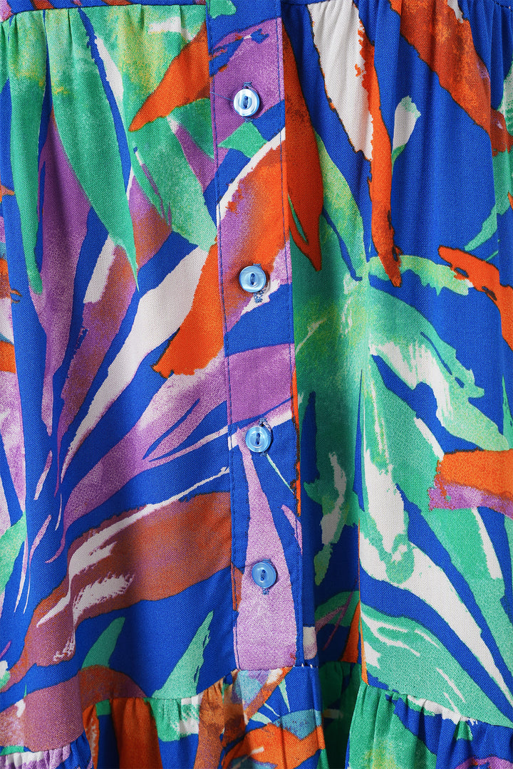 Bigdart Robe de Modestie à Motif Authentique 2423 - Bleu marine 10