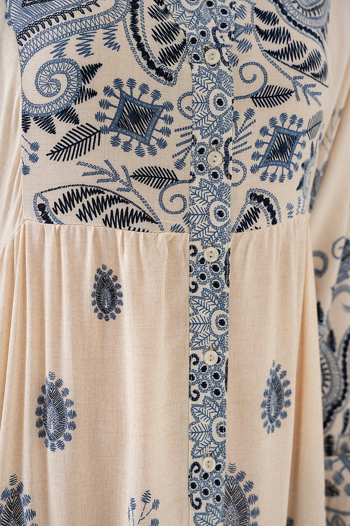 Bigdart Robe de hijab à motif authentique 2423 - Bleu marine 12
