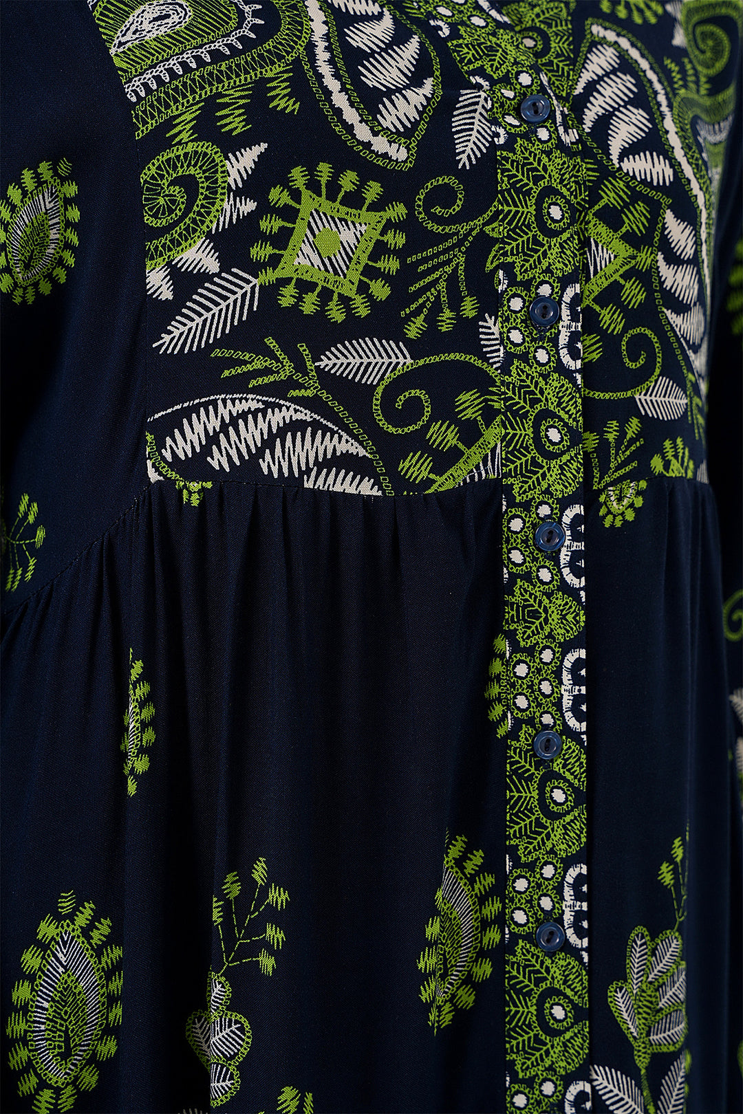 Bigdart Robe de hijab à motif authentique 2423 - Bleu marine 13