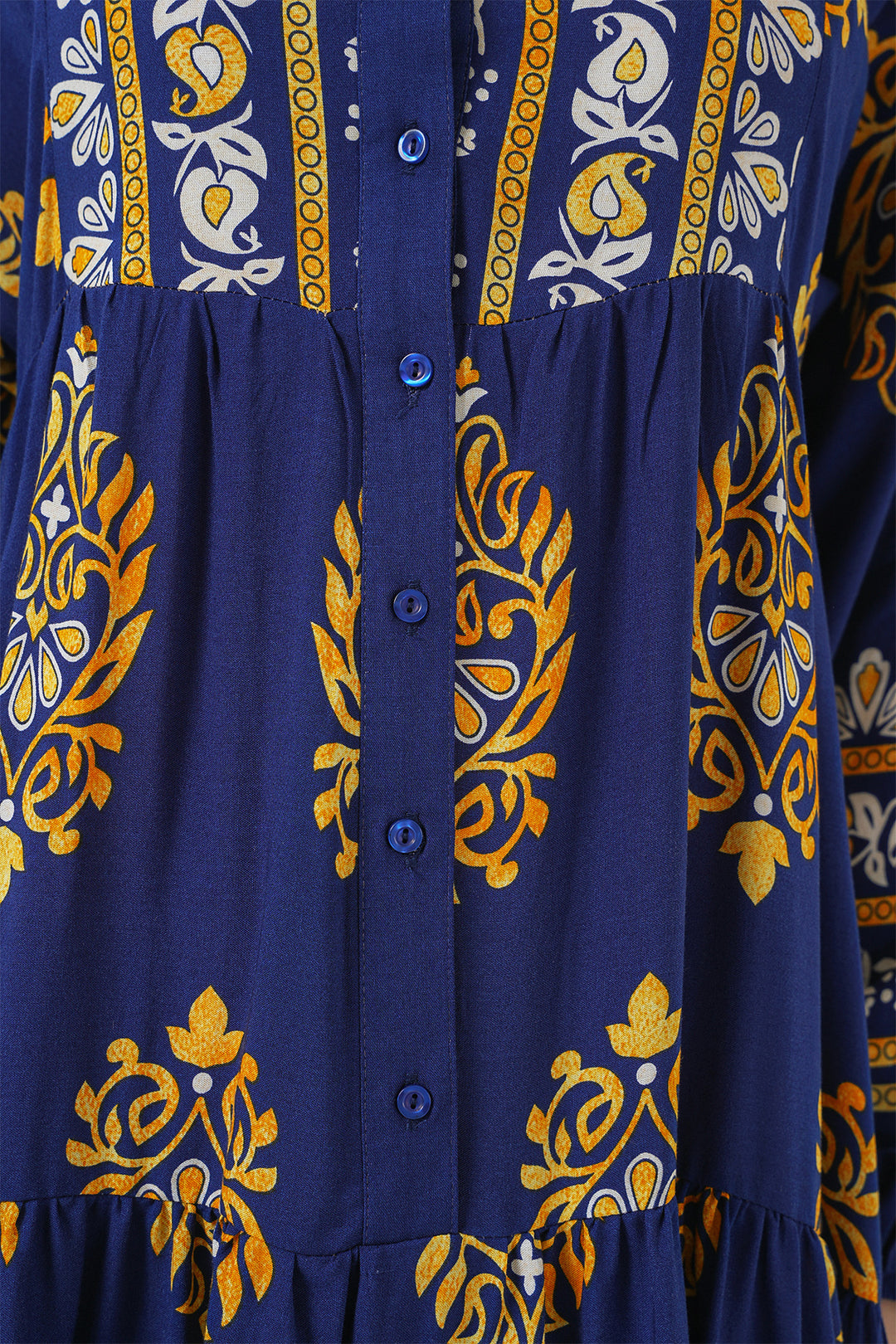 Bigdart Robe de hijab à motif authentique 2423 - Bleu marine 6