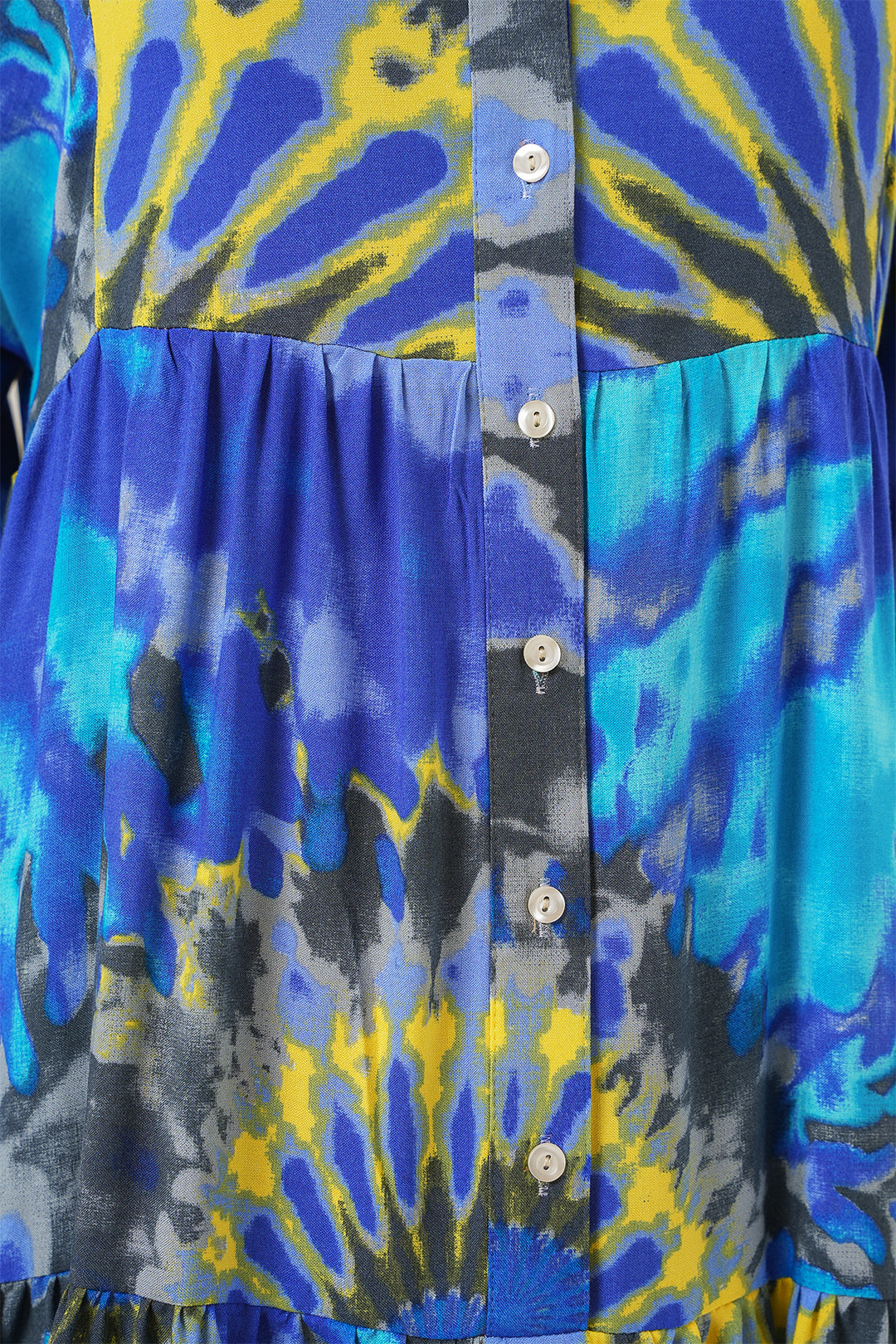 Bigdart Robe de hijab à motif authentique 2423 - Bleu saphir