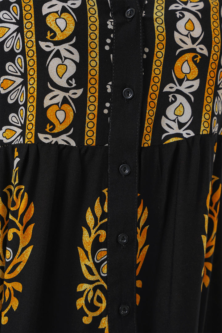 Bigdart Robe de hijab à motif authentique 2423 - Noir 13