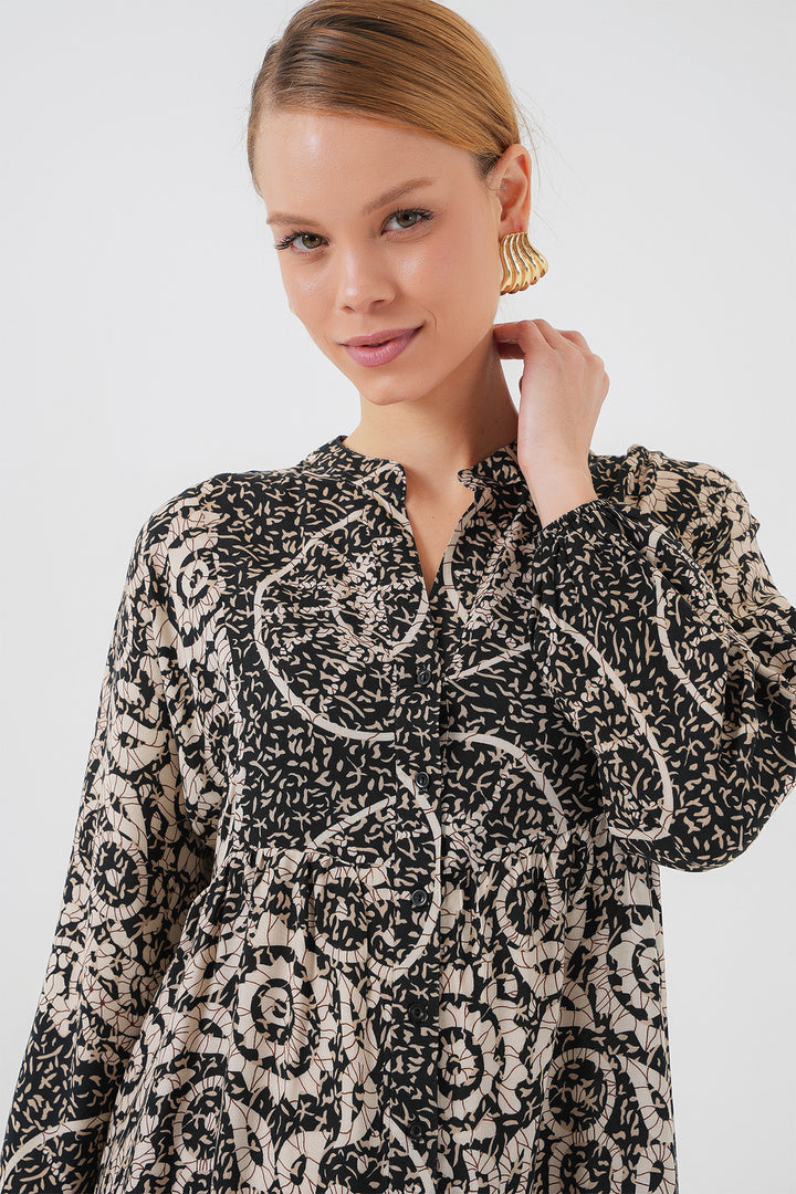 Bigdart Robe de hijab à motif authentique 2423 - Noir 9