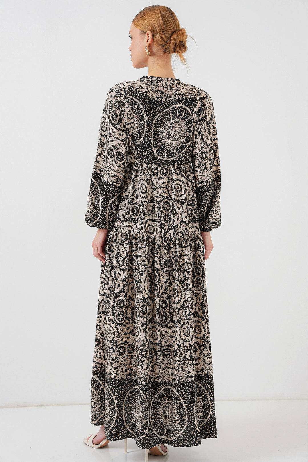 Bigdart Robe de hijab à motif authentique 2423 - Noir 9
