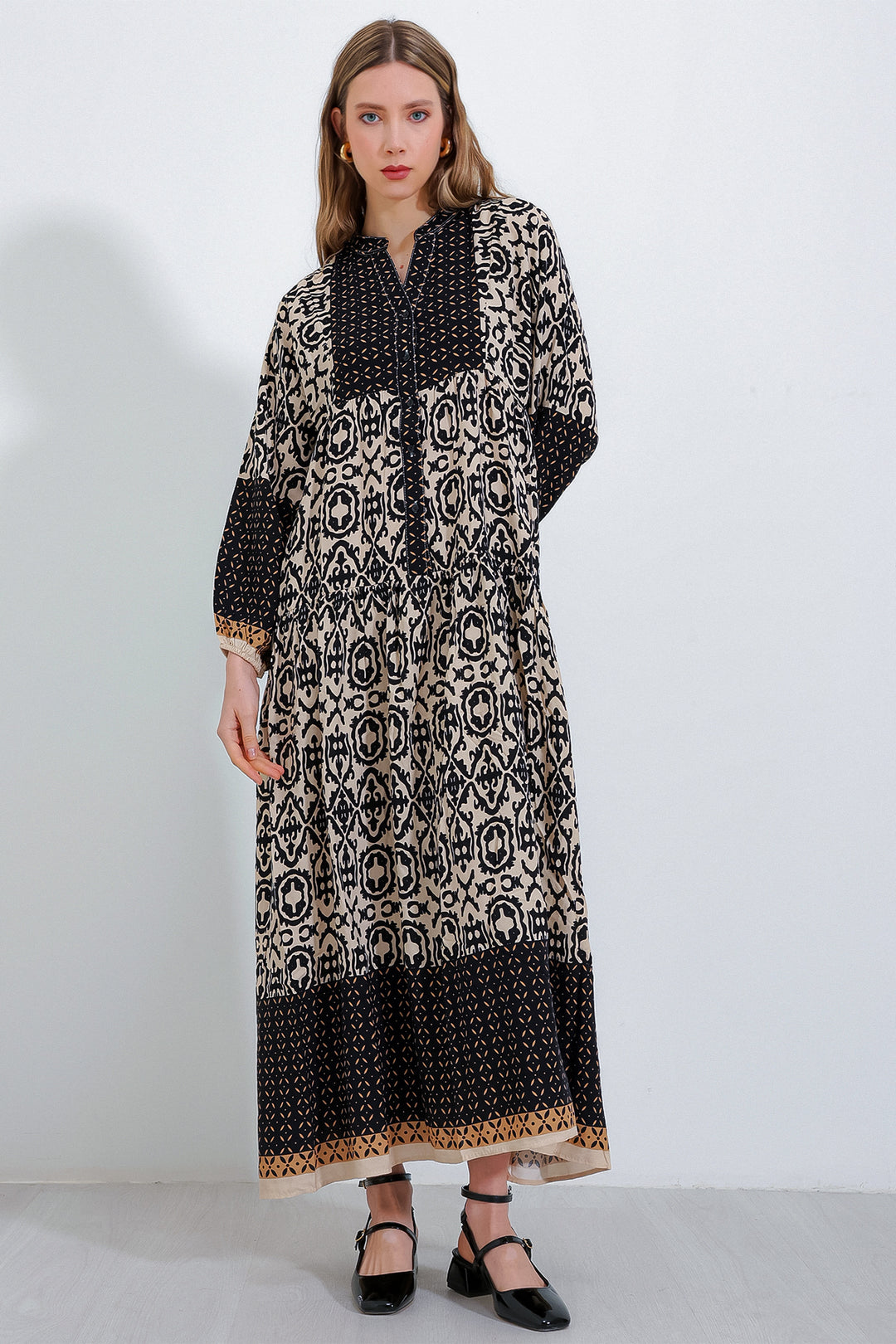 Bigdart 2423 Robe de mode authentique pour le hijab - Noir4