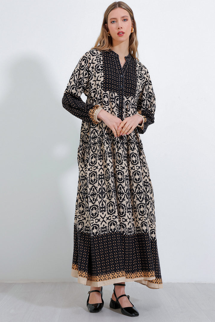 Bigdart 2423 Robe de mode authentique pour le hijab - Noir4