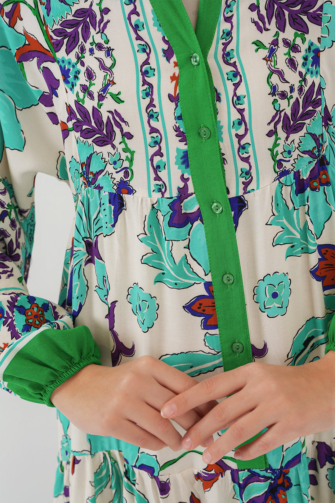 Bigdart 2423 Robe de Mode Traditionnelle - Vert 1