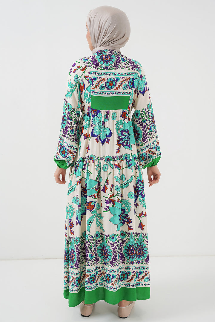 Bigdart 2423 Robe de Mode Traditionnelle - Vert 1