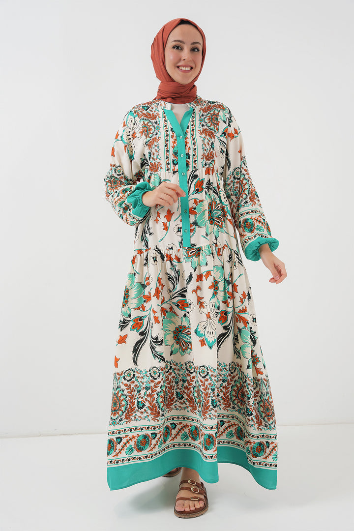 Bigdart 2423 Robe de Mode Traditionnelle - Vert 2