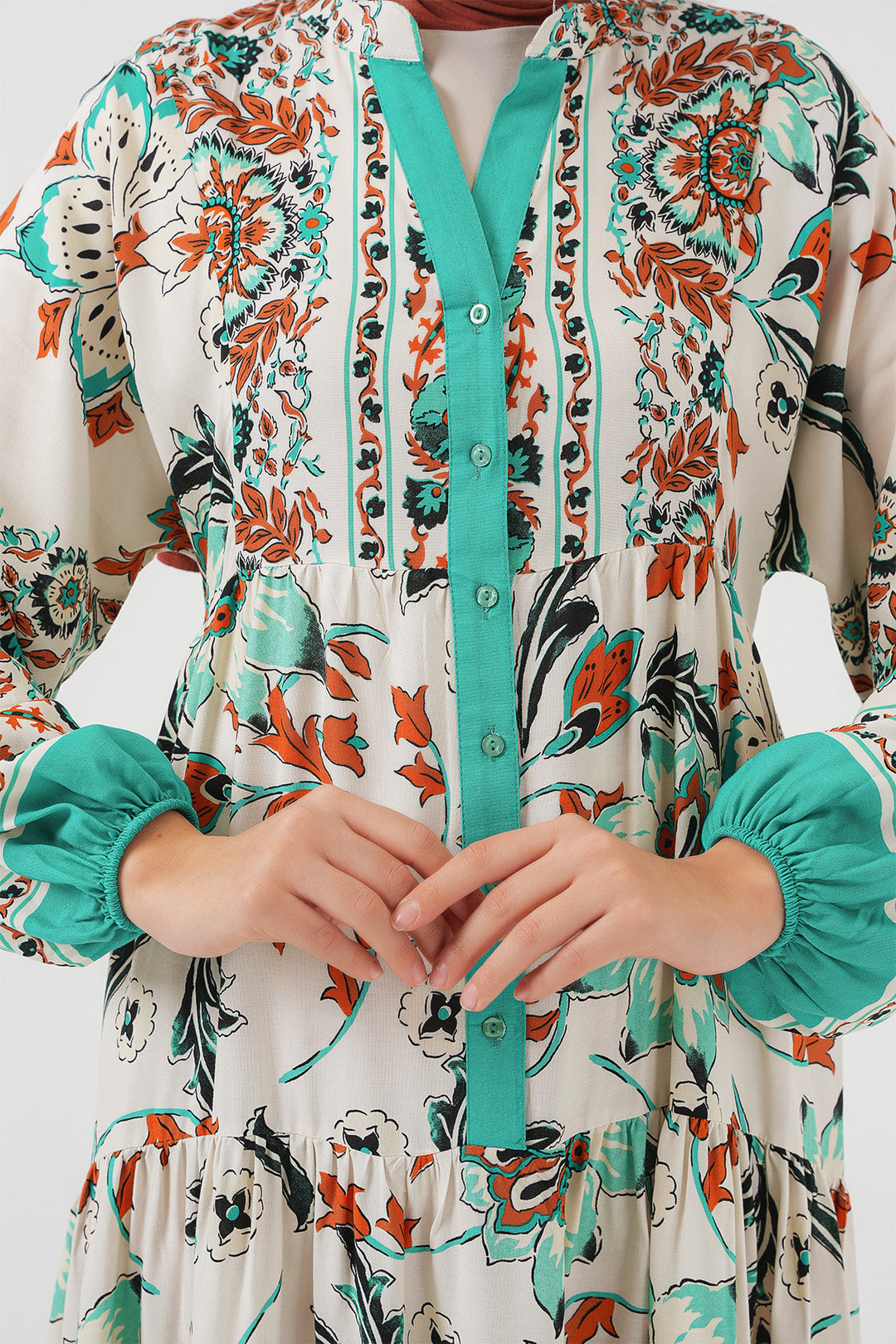 Bigdart 2423 Robe de Mode Traditionnelle - Vert 2