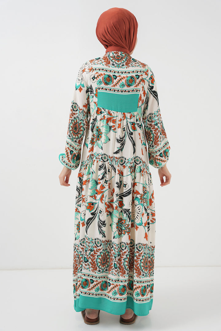 Bigdart 2423 Robe de Mode Traditionnelle - Vert 2