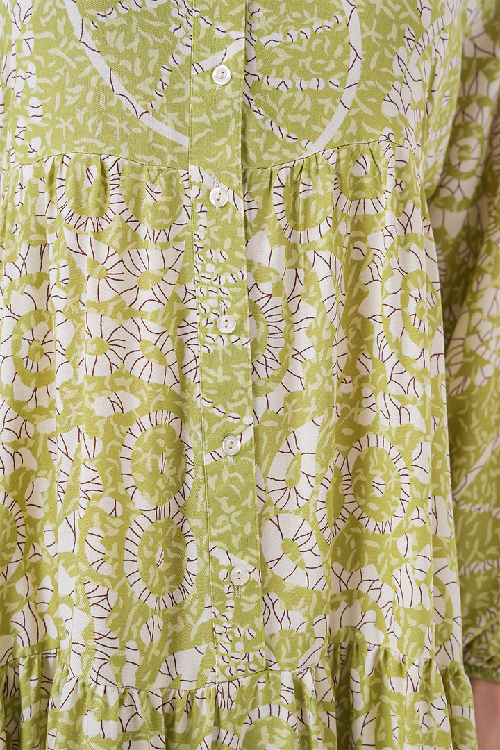Bigdart Robe de hijab à motif authentique 2423 - Vert 8