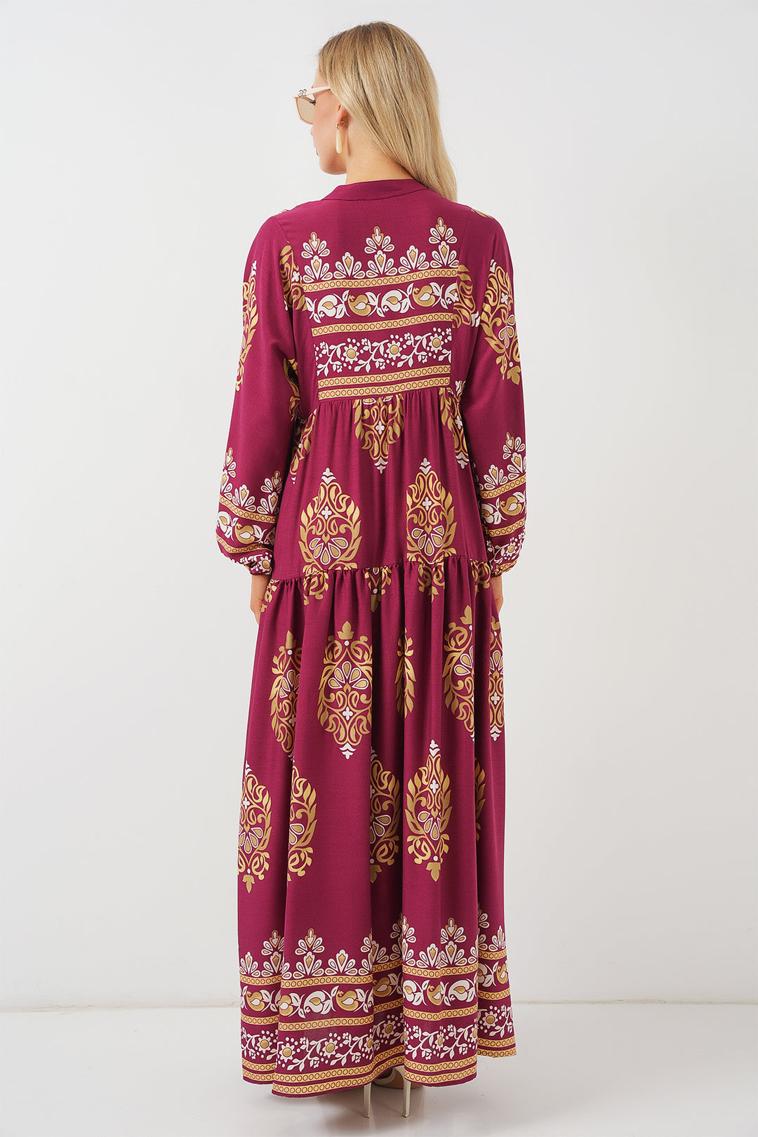 Bigdart 2423 Robe de mode authentique - Rouge Bordeaux