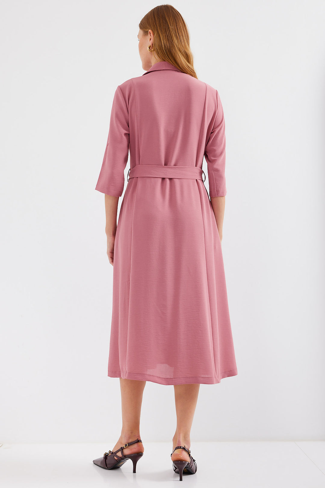 Bigdart Robe chemise à ceinture 2442 - a.gül kurusu