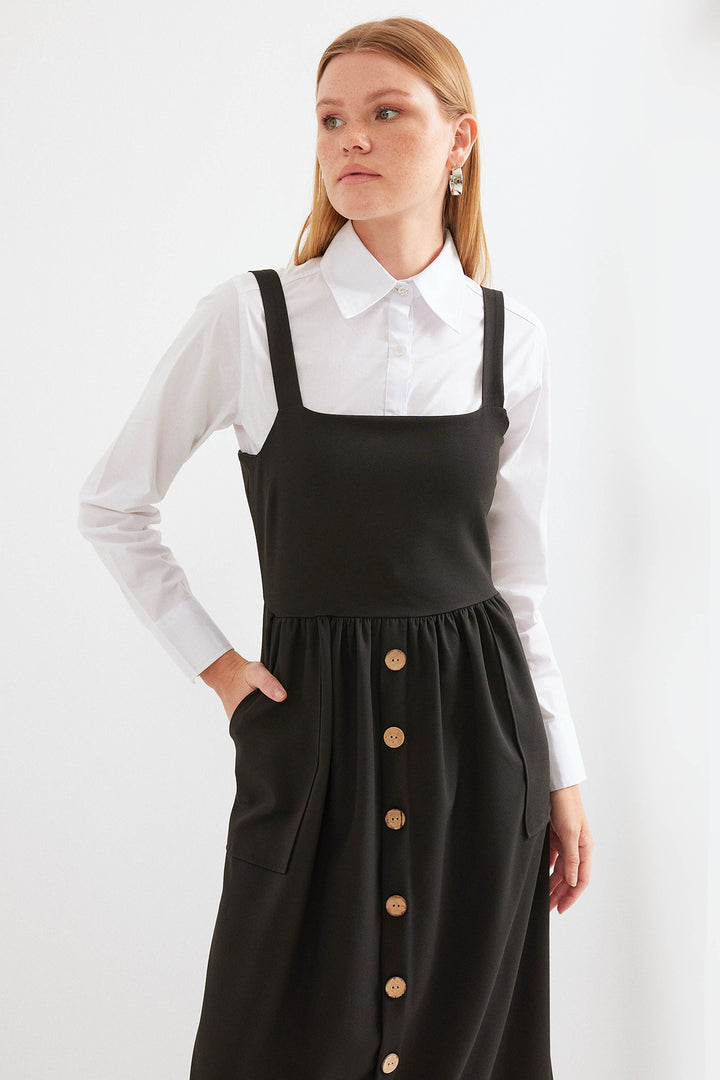 Bigdart 2490 Robe salopette longue - Noir
