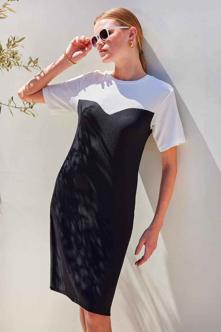 Bigdart 2505 Robe Tricot d'Été - Noir