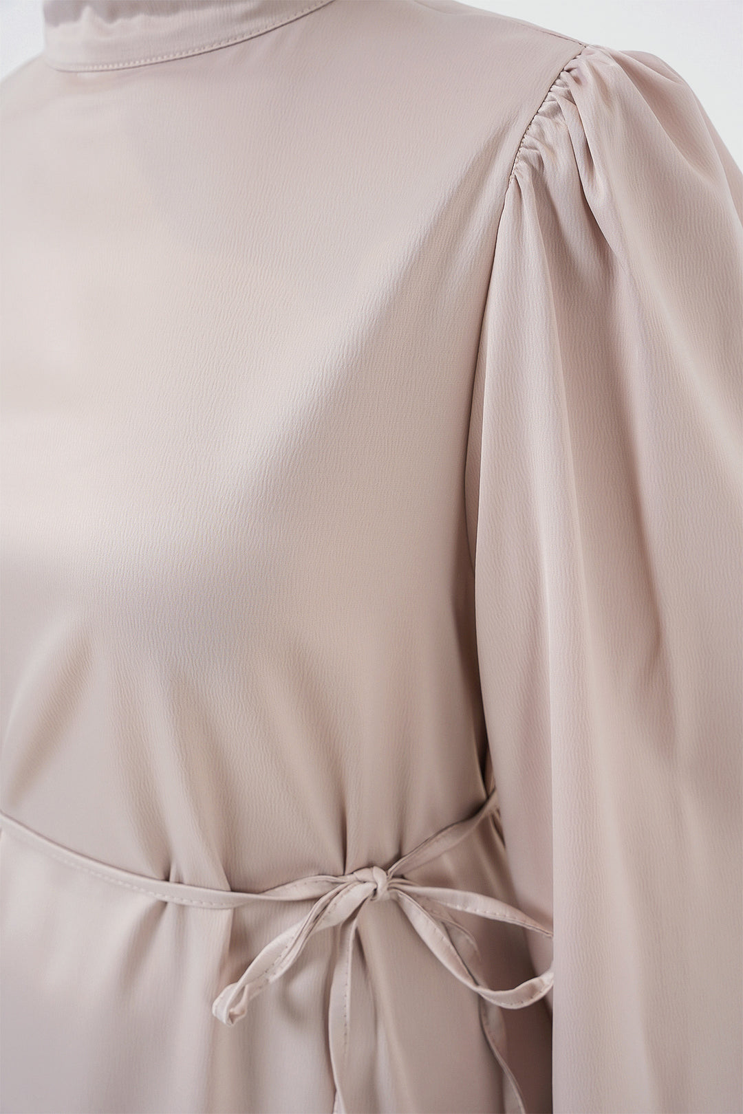 Bigdart 2510 Robe de soirée en satin - Crème