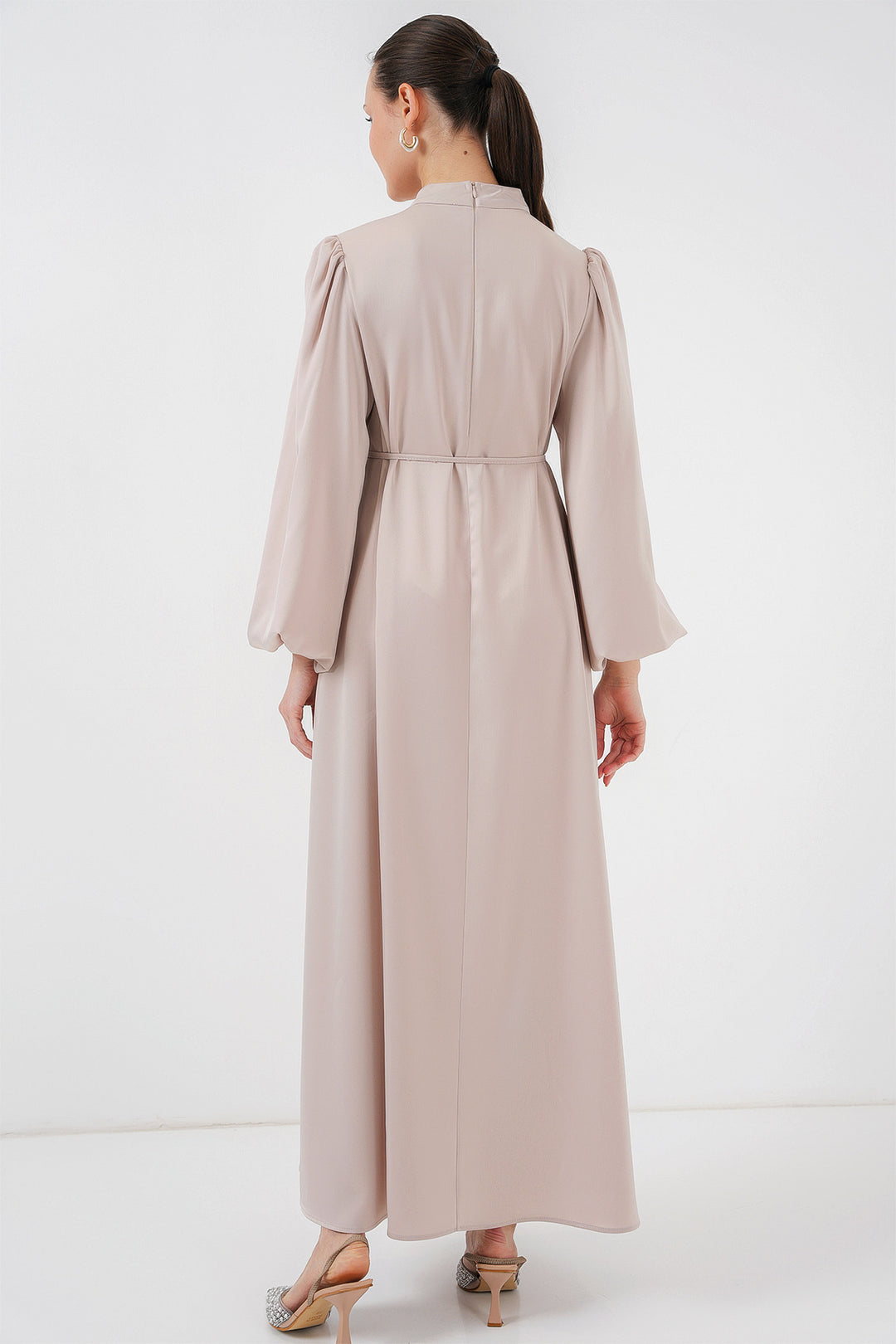 Bigdart 2510 Robe de soirée en satin - Crème
